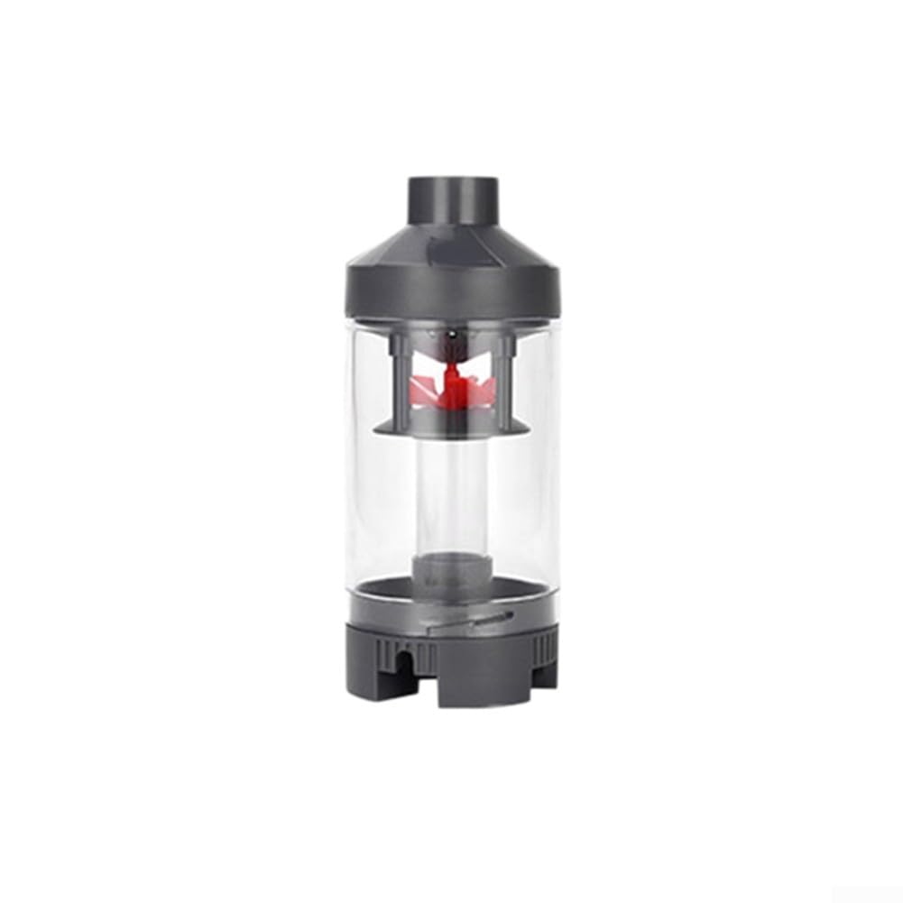 Aquarium fish tank automatic filter with clear feces collector for fish waste storage, impurity filtering, and water circulation with pump connection (YA-8461)