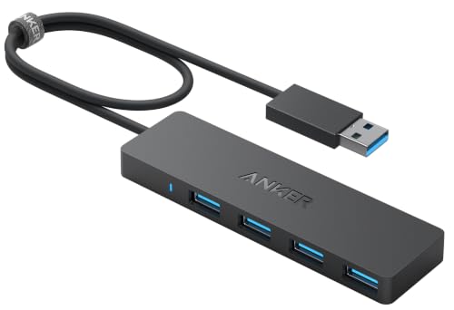 Anker Hub USB 3.0 a 4 Porte per Trasferimento Dati, USB Hub Multiporta