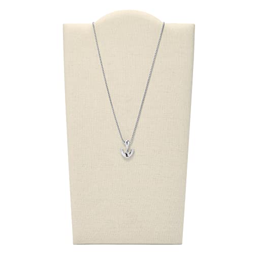 Skagen Women's Pendler Silver-Tone Stainless Steel Anchor Pendant Necklace (Model: Skjm0187040) #TOP3