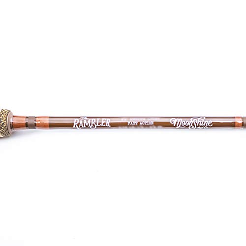 Moonshine Rod Co. The Rambler Series Spin Fishing Rod With Carrying Casen - 6'6" - Medium Light Fast - 2Pcs #TOP1