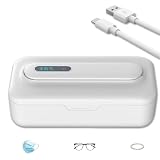 VEGOATY Boîte de désinfection UV : stérilisateur d'outils pour ongles avec affichage numérique, amovible pour l'utilisation Centre de désinfection UV pour téléphone portable, masques, lunettes, clés
