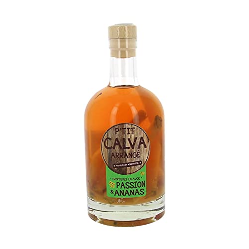 P'tit Calva - Calvados arrangé Tropique en Auge passion et ananas 50cl 26% - Made in Calvados Cover