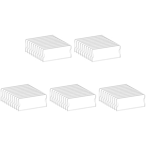 Support panneau en plastique acrylique transparent 2 x 8 pouces pour signalétique murale