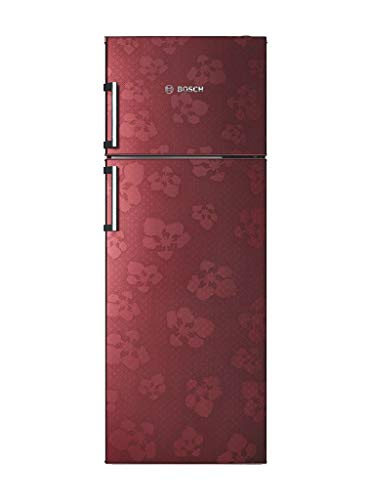 Image of Bosch 347 L 3 Star (2019) Frost-Free Double Door Refrigerator (KDN43VV30I, Wine Red)