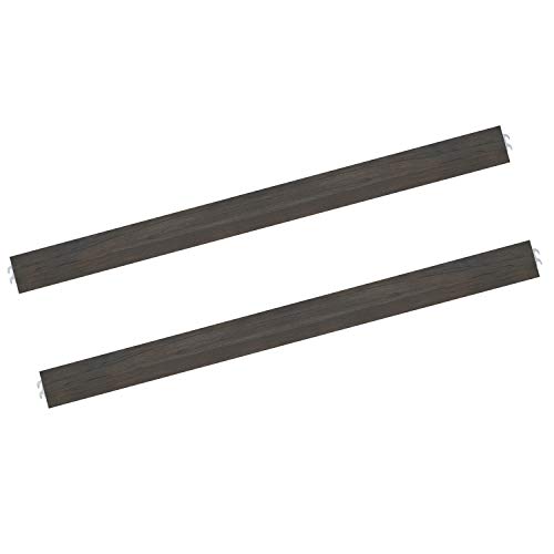 Image of Evolur Signature Amsterdam Convertible Crib Wooden Full Size Bed Rail in Smokey Brushed Grey