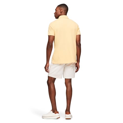 Image of Tommy Hilfiger Men's Short Sleeve Polo Shirts in Regular Fit With Stretch and Organic Pique Cotton