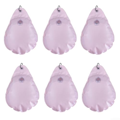 6 bolsas de agua para cubierta de piscina para protección estacional, diseñadas para mantener el peso del agua para mayor estabilidad (rosa)