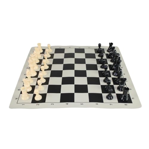Jeu d'échecs enroulable Black Color Club antichoc pour clubs et écoles