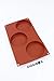 Oggibox 3-Cavity Silicone Disc Mold for Cake, Pie, Custard, Tart and Resin Coaster, Soap, Resin and More Pack of 2