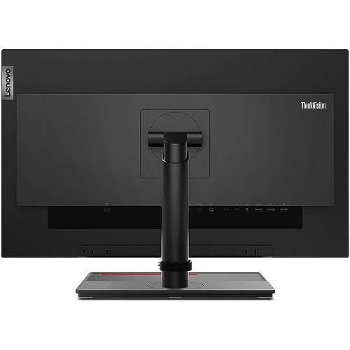 Image of Lenovo ThinkVision P27u 3840 x 2160 LED Backlit Ultra HD 4K LCD Monitor, 2-Pack Bundle with HDMI, DisplayPort, Daisy Chain Ready, Dock, USB-C, Integrated Speakers, Desk Mount Dual Monitor Stand