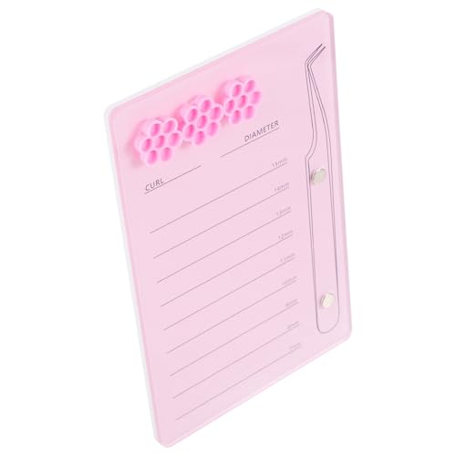 Abaodam Bandeja Acrílica Portátil para Extensión de Pestañas Imán y Silicona, Herramienta para Injerto de Pestañas para Uso Individual en Casa, Resistente Color Aleatorio Varios estilos