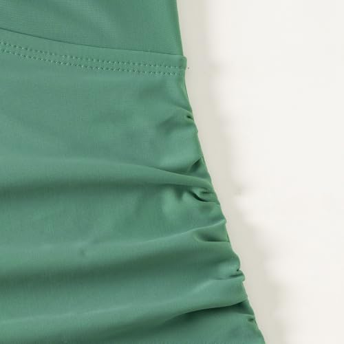 Girls Swimsuit One Piece Bathing Suit Straps Girls'Swimwear 7-16T4