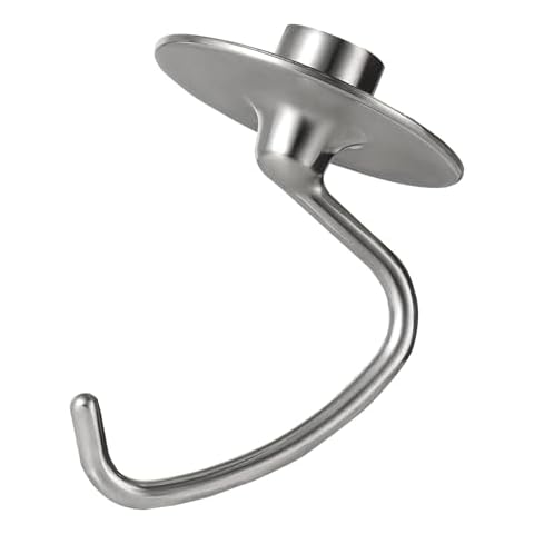 Lawenme Stainless Steel Dough Hook Attachment for KitchenAid 4.5-5 Quart Tilt-Head Stand Mixer, K45DH Dough Hook Replacement for KSM90 and K45, Mixer Parts Accessories… Cover