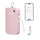 ORGSTA S001 Label Maker Machine with Tape, Portable Bluetooth Label Maker for Home and Office Organization, Thermal Label Printer Mini Label Maker with Multiple Templates, Pink