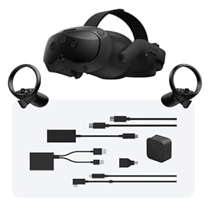 HTC Vive Focus Vision VR Headset with DisplayPort PC Streaming Kit & Starter Game Pack