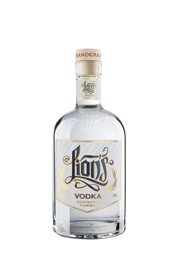 LION's Vodka Munich Handcrafted Vodka, Bio-zertifiziert ,Mit süßfruchtigen Getreidearomen, Eastern Style Vodka