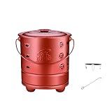 Scellage du couvercle : cet incinérateur est équipé d'un couvercle qui s'adapte bien au conteneur et ne permet pas aux cendres de voler en déplacement, vous offrant tranquillité. Le superbe motif découpé augmente la circulation de l'air pour une combustion plus complète et plus rapide.