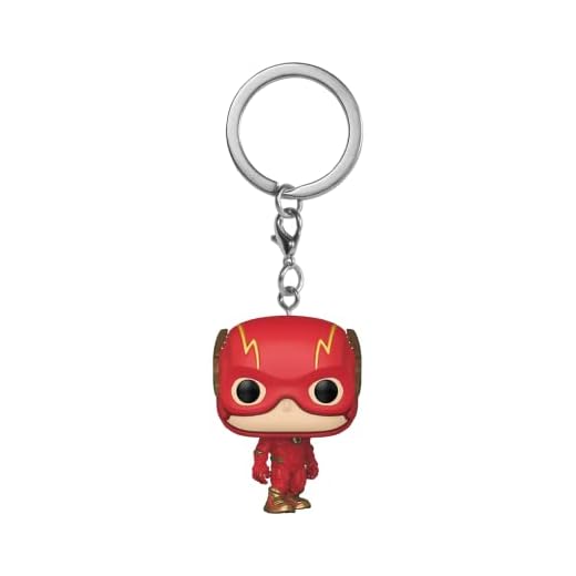 Funko Pop! Keychain: DC - The Flash - DC Comics - Minifigura de Vinilo Coleccionable Llavero Original - Relleno de Calcetines - Idea de Regalo- Mercancia Oficial - Comic Books Fans - Minifigura