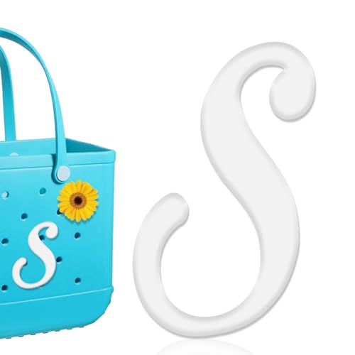 Mity rain Letter Charms for Bogg Bag，Alphabet Lettering Accessories Charms Compatible with Bogg Bag Original All Models, Insert Decorative Letter for Handbag Beach Tote Bag S