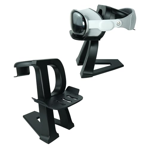 VR Headset Stand for Vision Pro Machine to Store Display Frame Headset Display Holder Vertical Stand Intelligent Glasses MR Accessories (Black)