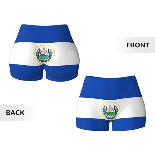 El Salvador Pattern Sports Shorts, high Elastic Slim Fitness Pants, Suitable for Yoga/Leisure/Daily wear3