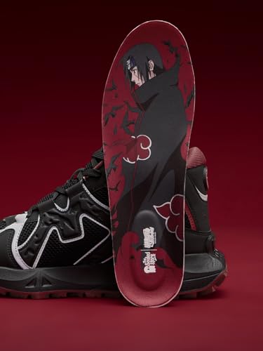 Image of The Souled Store Naruto Shippuden: Sasuke Men and Boys Purple PU Upper Lace Up High Top Sneakers