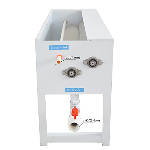 INTBUYING Semi-Automatic Egg Washer Machine with Brush Fresh/Duck/Goose/Potato Egg Cleaner Scrubber 1500-2000 Eggs/Hour Surface Cleaning Commercial Egg Cleaning Tool 110V