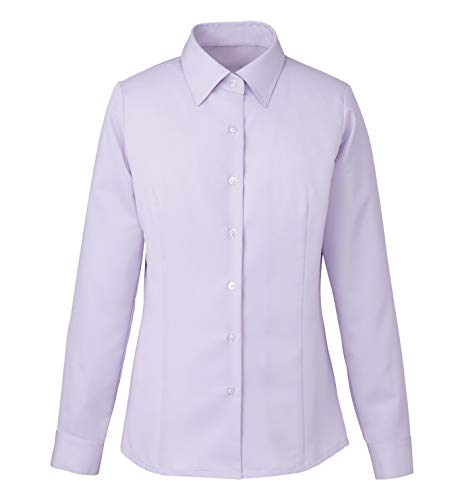 ENJOY EWB432 AIR CON PIQUÉ 長袖シャツブラウス ラベンダー 9