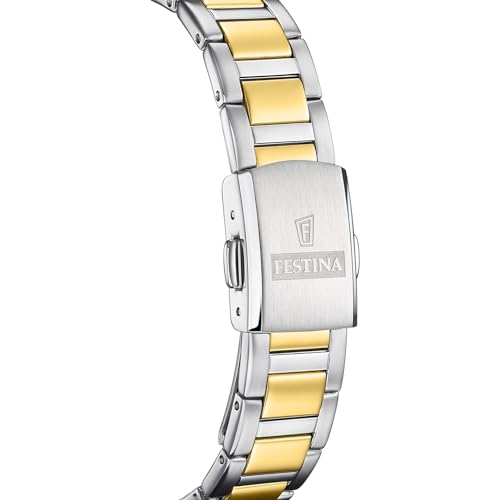 Miniatura 3 de Festina Reloj Solar Mujer de Acero Inoxidable 316l Multi - Movimiento de Cuarzo - Cristal Mineral de Alta Resistencia - Resistente al Agua 5 ATM F20655 - Solar Energy