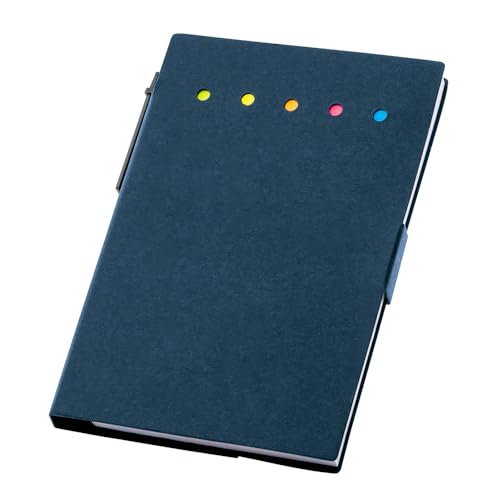 Caderneta 10x15cm 50 Folhas Sem Pauta e Blocos Adesivos Toronto TopGet (Azul)