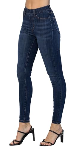 Judy Blue High Waist Patch Pocket Pull-On Skinny Jeans, 885393