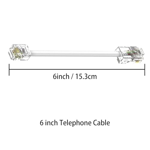 Adaptador RJ45 a RJ11 para línea telefónica, pack 2 miniatura 6