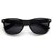 New Matte Black Wayfarer Sunglasses Dark Lens Retro 80s Vintage Fashion Shades