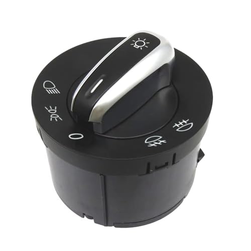 Interruptor luz faros coche con acabado cromado para Passat 3