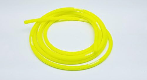 Autobahn88 High Performance Silicone Vacuum Hose, ID= 0.31" (8mm), OD= 0.55" (14mm), 10 Feet Per Reel (3 Meter), Neon Yellow