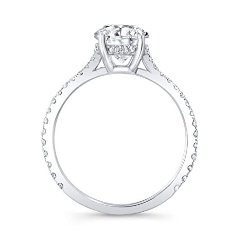 Lalit Gems 3 CT Marquise Cut Colorless Moissanite Engagement Ring for Women Her Wedding Bridal Ring Sets Eternity Sterling Silver Solid Gold Promise Ring2