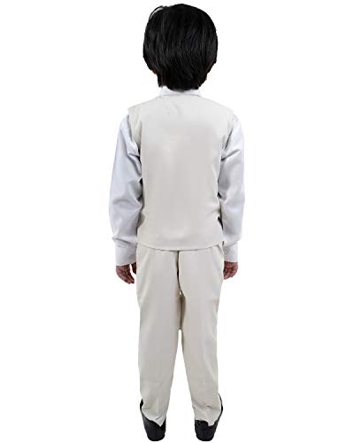 Image of Boy's Cotton 3 Piece Waistcoat Pant Shirt Set