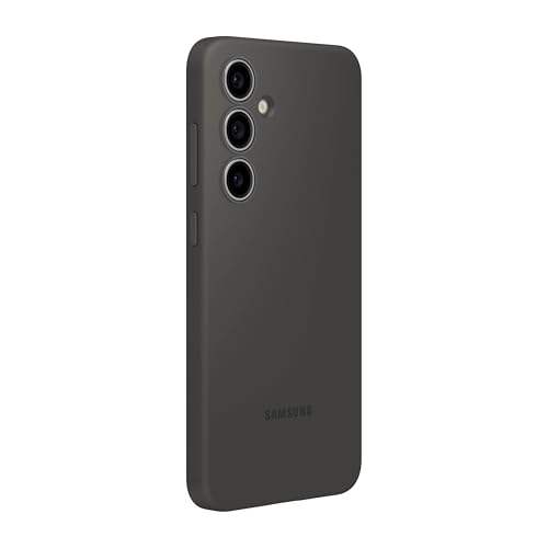 Image of Samsung Galaxy S24 FE Silicone Phone Case, Protective Cover with Color Variety, Smooth Grip, Soft and Sleek Design, Seamless Fit, US Version, Black