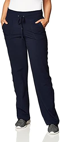 Danskin Womens Plus-Size Plus Size Drawcord Athletic Pant, Midnight Navy, 3X
