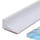 EASYKEENECOM Silikon Wasserstopper Dusche Schwallschutz, 200cm Selbstklebend Schwallschutzleiste Dusche, Begehbare Dusche Boden Wassersperre, Water Stopper Strip für Nass- und Trocken-Trennung (Weiß)