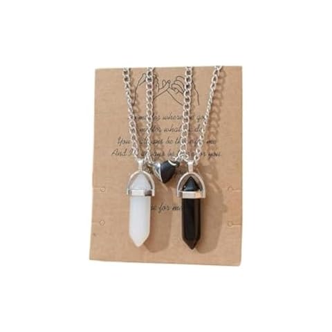 ZNDIJE Couple Matching Split Heart Necklace Cover