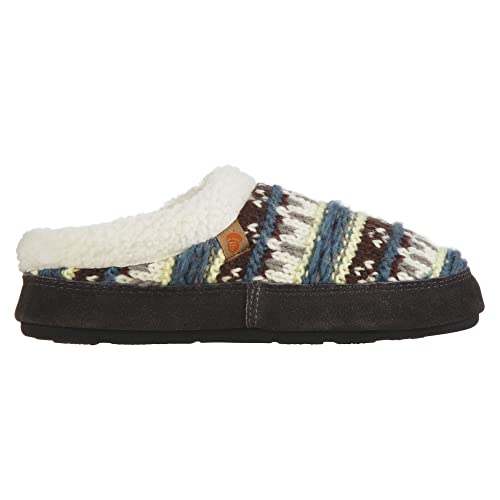 Image of Acorn Womens Slipper with Berber Lining, Suede Siding and Durable Non-Slip Indoor /Outdoor Sole