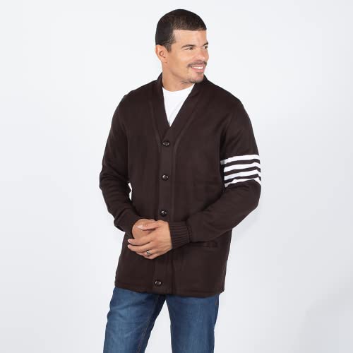 Image of Stewart & Strauss Cardigan Varsity Letter Sweater | American style button front letter sweater knit since 1977, heavyweight and ready for chenille letters and patches