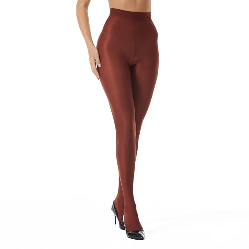 Image of Frola Shaping Tights for Women 70D Shimmery Pantyhose for Dance Ballet Glitter Socks