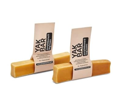 Purplebone Yak Milk Dog Chew, 2x Medium Pack of 70g, Healthy Snacks for Regular or Small Breeds | 100% Natural Treats | Grain & Gluten Free Stick | Calcium & Protein Rich