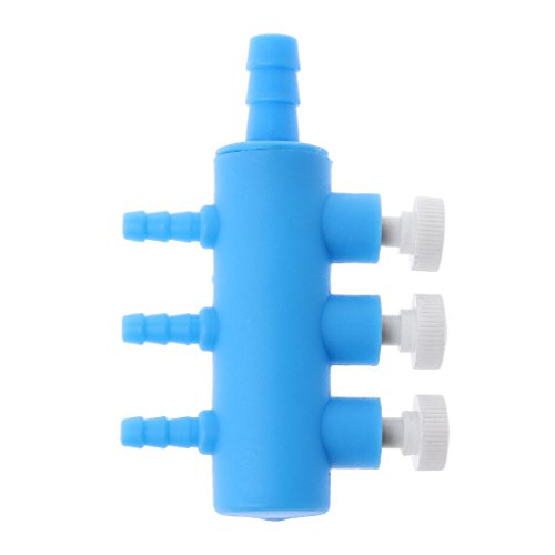 LANDUM Control Valve Air Pump Aquarium Fish Tank Plastic Garden Water Tube Volume - 3 Valve