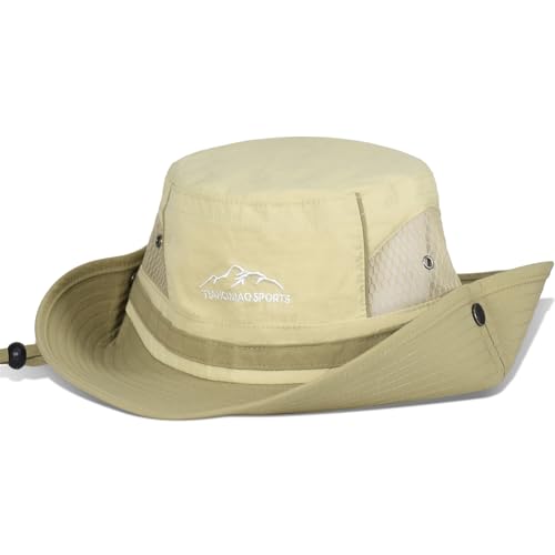 Chapeau de soleil UPF 50+ avec large bord ajustable pour homme et femme outdoor