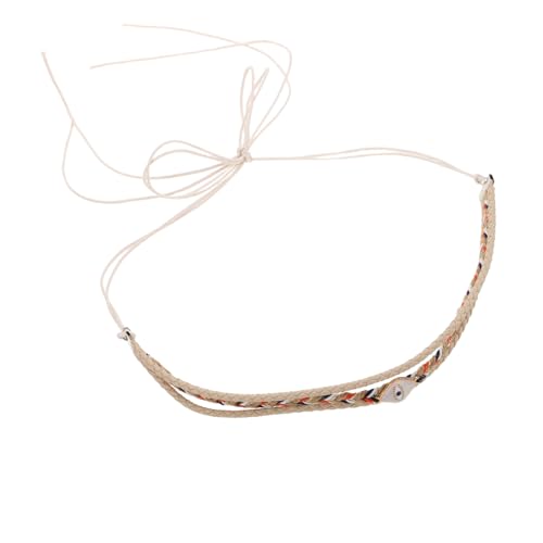 NOLITOY Boho Style Dress Belt for Women Vintage Woven Hair Band Accessory Comfortable Natural Mesh Design Easy to Match for Casual Formal Outfits