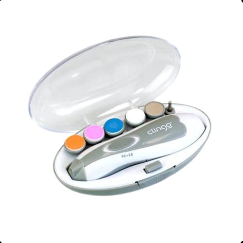 Aparador Elétrico Para Unhas De Bebê Cor Cinza com Lanterna