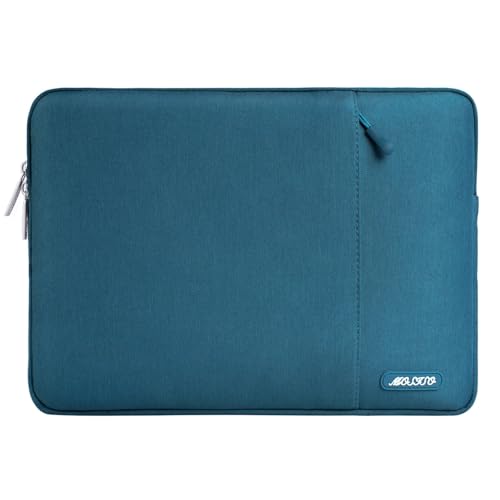 MOSISO Laptop Sleeve Bag Compatible with Laptop 14 inch, Polyester Vertical Case with Pocket, Deep Teal by MOSISO - Used condition - CA$24.63